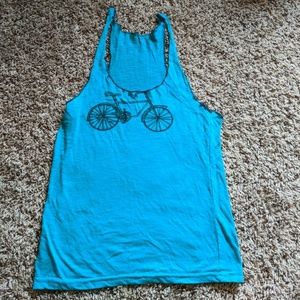 Teal Flowy Tank